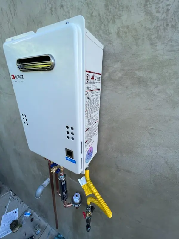 Tankless water heater installation for Linds Crossing homes