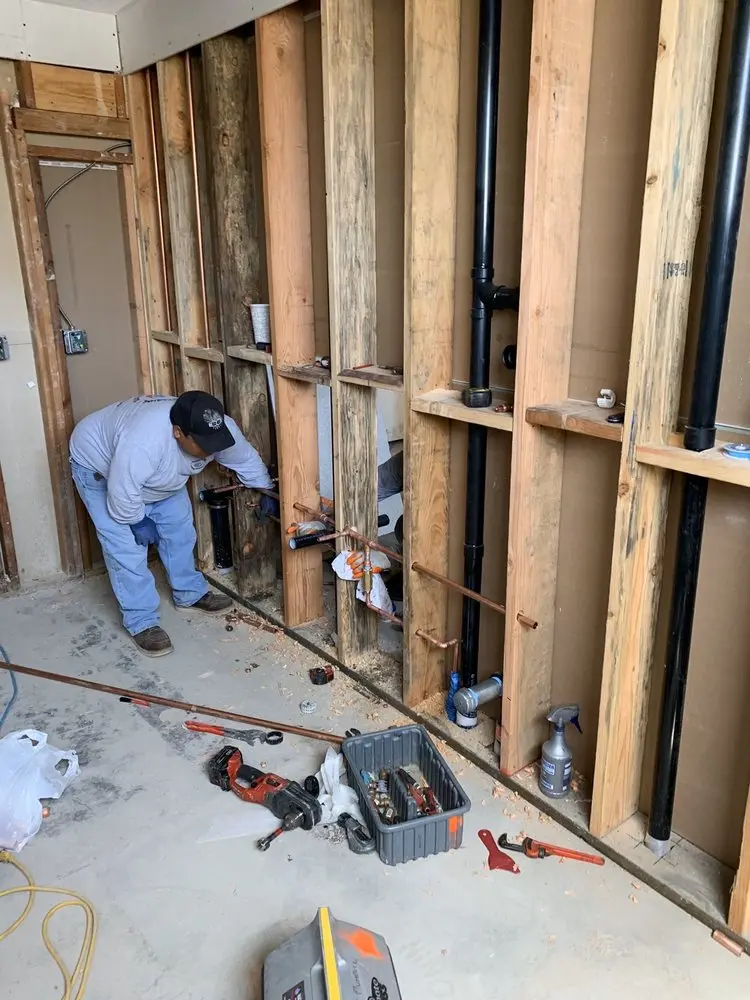 Commercial rough-in plumbing for Water Heater Replacement in Linds Crossing